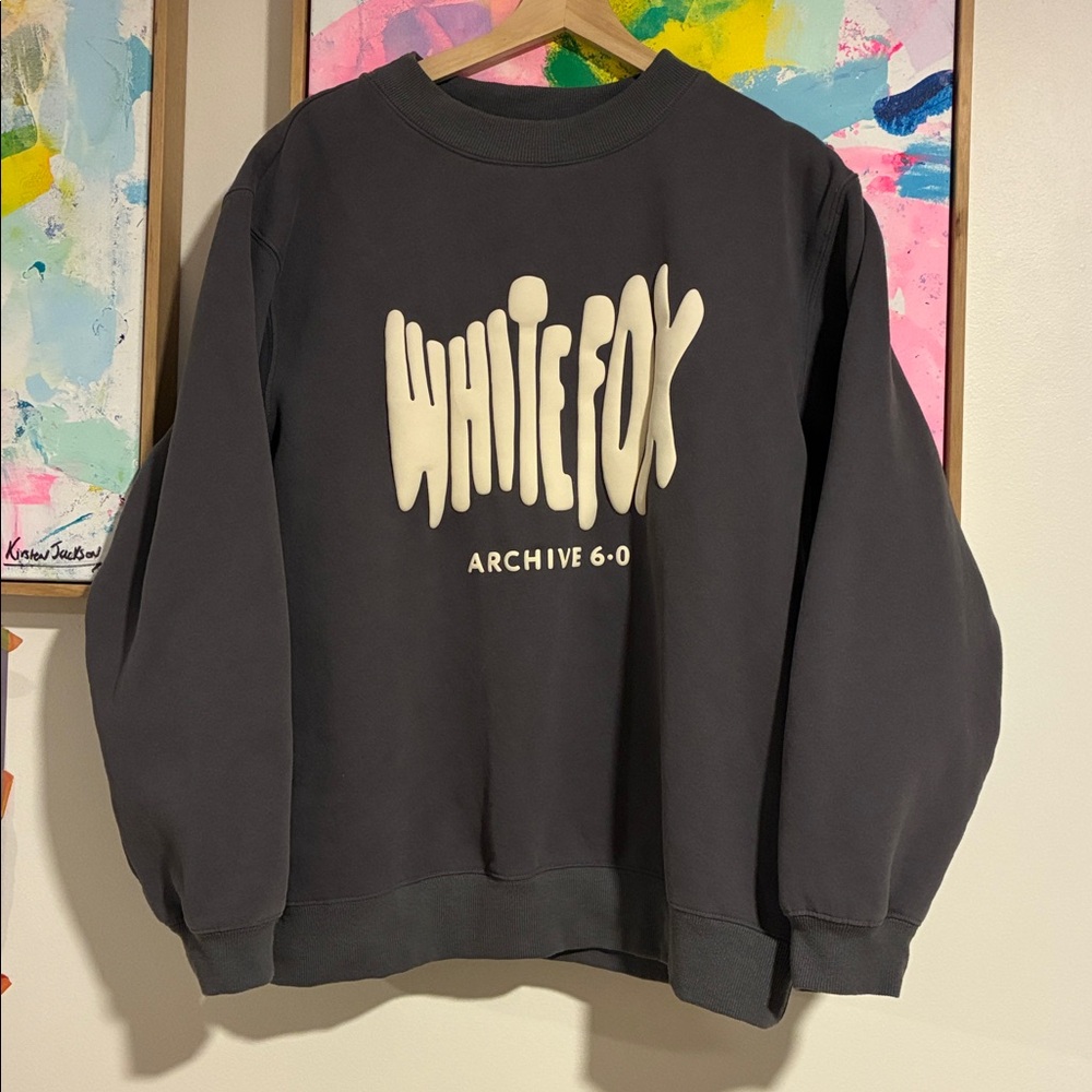 White Fox Crewneck Sweatshirt S/M